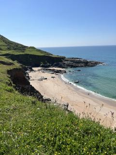 Looking down at Gara Rock Beach